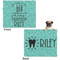 Dental Hygienist Microfleece Dog Blanket - Large- Front & Back