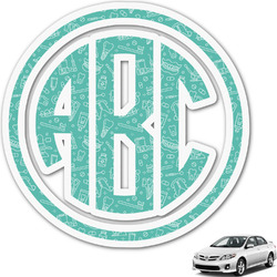 Dental Hygienist Monogram Car Decal (Personalized)