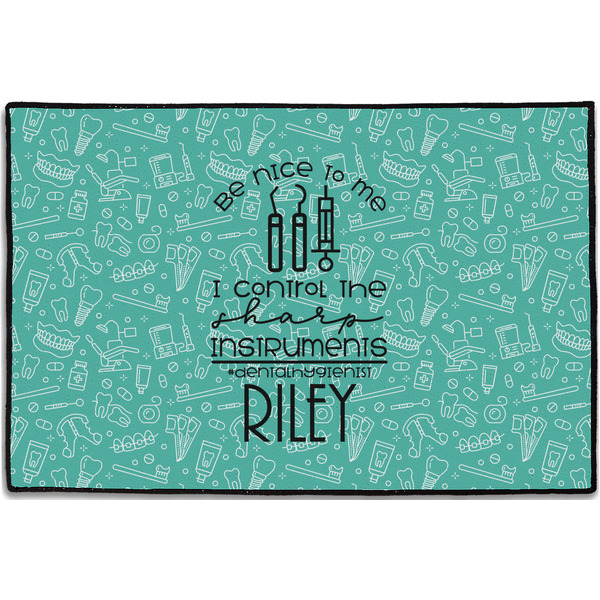 Custom Dental Hygienist Door Mat - 36"x24" (Personalized)