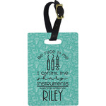 Dental Hygienist Plastic Luggage Tag - Rectangular w/ Name or Text