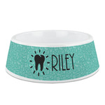 Dental Hygienist Plastic Dog Bowl (Personalized)