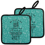 Dental Hygienist Pot Holders - Set of 2 w/ Name or Text