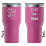 Dental Hygienist RTIC Tumbler - Magenta - Laser Engraved - Double-Sided (Personalized)