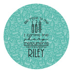 Dental Hygienist Round Decal (Personalized)