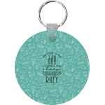 Dental Hygienist Round Plastic Keychain (Personalized)