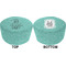 Dental Hygienist Round Pouf Ottoman (Top and Bottom)