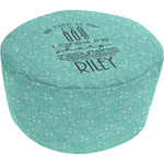 Dental Hygienist Round Pouf Ottoman (Personalized)