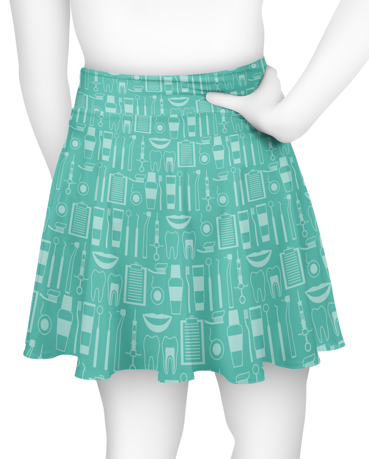 Custom Dental Hygienist Skater Skirt | YouCustomizeIt