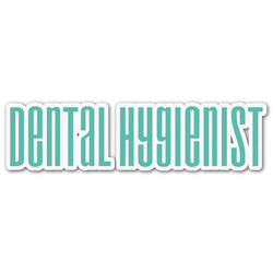 Dental Hygienist Name/Text Decal - Medium (Personalized)