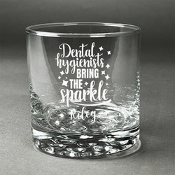Dental Hygienist Whiskey Glass (Single) (Personalized)