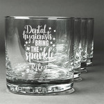 Dental Hygienist Whiskey Glasses (Set of 4) (Personalized)