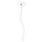 Dental Hygienist White Plastic 7" Stir Stick - Oval - Single Stick