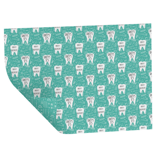 Custom Dental Hygienist Wrapping Paper Sheets - Double-Sided - 20" x 28" (Personalized)