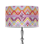 Ikat Chevron 12" Drum Lamp Shade - Poly-film (Personalized)