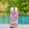 Ikat Chevron Can Cooler - Tall 12oz - In Context