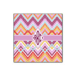 Ikat Chevron Wood Print - 12x12 (Personalized)