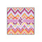 Ikat Chevron 12x12 Wood Print - Front View