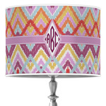 Ikat Chevron 16" Drum Lamp Shade - Poly-film (Personalized)