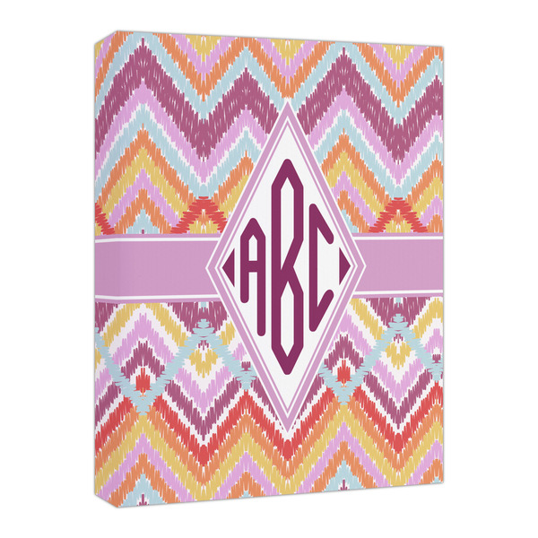 Custom Ikat Chevron Canvas Print - 16x20 (Personalized)