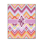 Ikat Chevron Wood Print - 16x20 (Personalized)