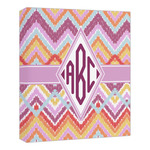 Ikat Chevron Canvas Print - 20x24 (Personalized)