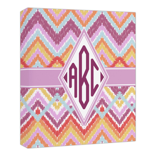 Custom Ikat Chevron Canvas Print - 20x24 (Personalized)