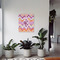 Ikat Chevron 20x24 - Canvas Print - In Context