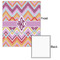 Ikat Chevron 20x24 - Matte Poster - Front & Back