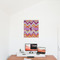 Ikat Chevron 20x24 - Matte Poster - On the Wall