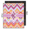 Ikat Chevron 20x24 Wood Print - Front & Back View