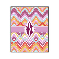 Ikat Chevron Wood Print - 20x24 (Personalized)