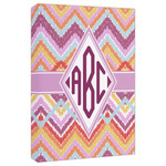 Ikat Chevron Canvas Print - 20x30 (Personalized)