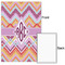 Ikat Chevron 20x30 - Matte Poster - Front & Back