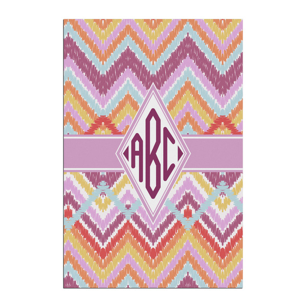 Custom Ikat Chevron Posters - Matte - 20x30 (Personalized)