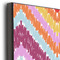 Ikat Chevron 20x30 Wood Print - Closeup