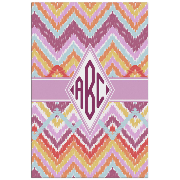 Custom Ikat Chevron Poster - Matte - 24x36 (Personalized)