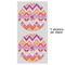 Ikat Chevron 5" Multipurpose Round Label - Sheet