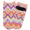 Ikat Chevron Adult Ankle Socks - Single Pair - Front and Back