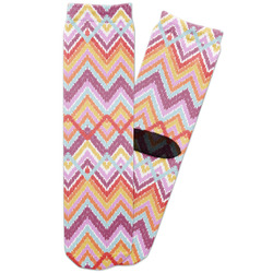 Ikat Chevron Adult Crew Socks