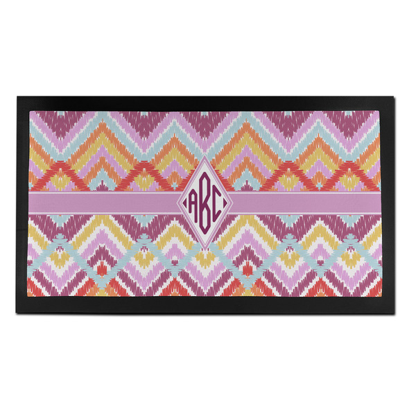 Custom Ikat Chevron Bar Mat - Small (Personalized)