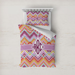 Ikat Chevron Duvet Cover Set - Twin (Personalized)