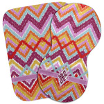 Ikat Chevron Burp Cloth (Personalized)