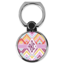 Ikat Chevron Cell Phone Ring Stand & Holder (Personalized)