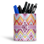 Ikat Chevron Ceramic Pen Holder