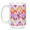 Ikat Chevron Coffee Mug - 15 oz - White