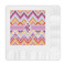 Ikat Chevron Embossed Decorative Napkins (Personalized)