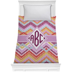 Ikat Chevron Comforter - Twin (Personalized)