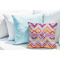 Ikat Chevron Decorative Pillow Case - LIFESTYLE 2