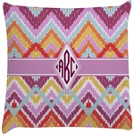 Ikat Chevron Decorative Pillow Case (Personalized)