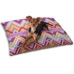 Ikat Chevron Dog Bed - Small w/ Monogram